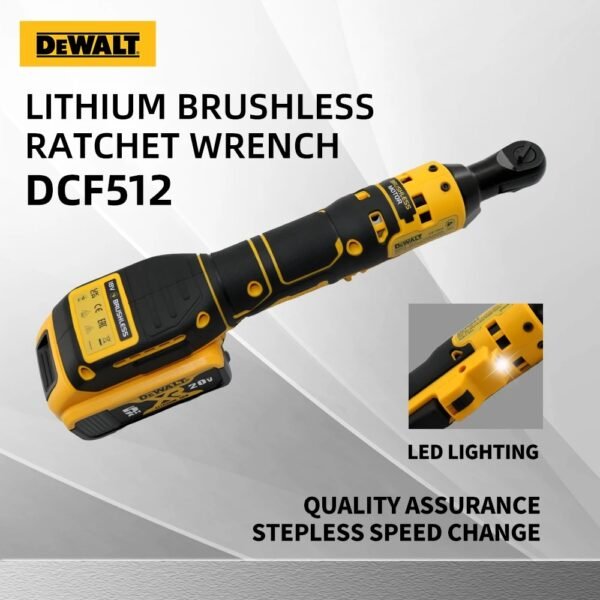 DEWALT DCF512 1/2 inch Variable Speed Brushless Power Wrench LED light Cordless Ratchet Wrench 20V Battery Electric Tools - Image 7
