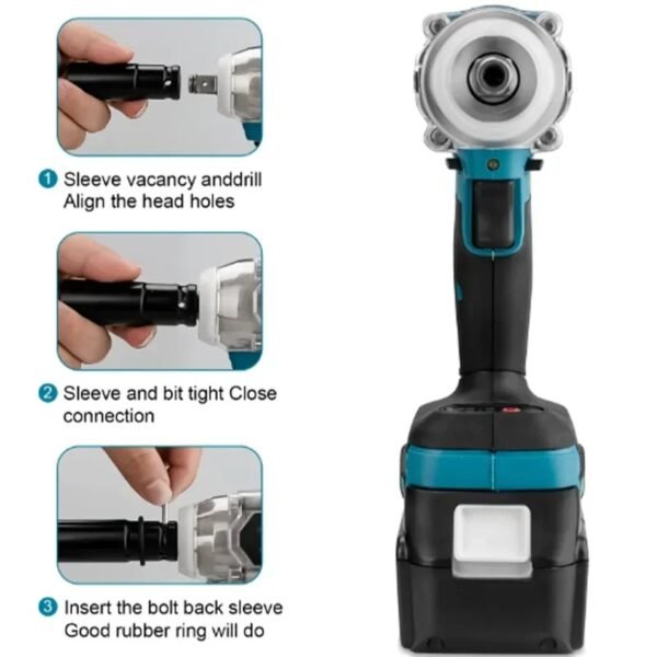 Makita DTW285 520N.M Impact Electric Wrench Brushless Wrench Cordless Tool Power Tools Rechargeable For Makita 18V Battery - Image 6