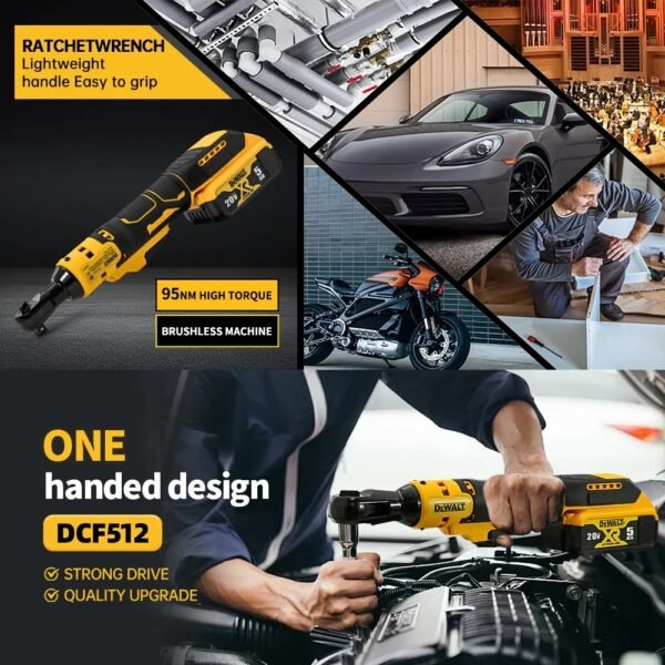 DEWALT DCF512 1/2 inch Variable Speed Brushless Power Wrench LED light Cordless Ratchet Wrench 20V Battery Electric Tools - Image 4