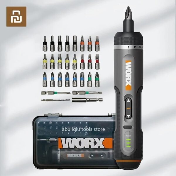 WORX WX242 Mini Electrical Screwdriver Set Smart Cordless Electric Screw Driver Rechargeable With 30 Bit Set Power Drill Tools - Image 2