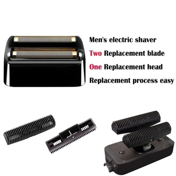 Professional Replacement Foil and Blades Set For BaBylissPRO Barberology Cordless Metal Double Foil Shaver FXFS2(BLACK) - Image 4