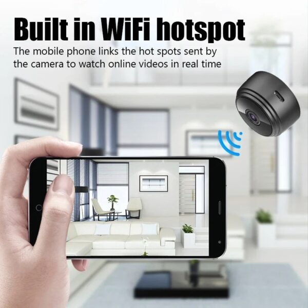 9 WiFi Mini Camera Wireless Video Recorder Voice Recorder Security Monitoring Camera Smart Home For Infants And Pets - Image 4