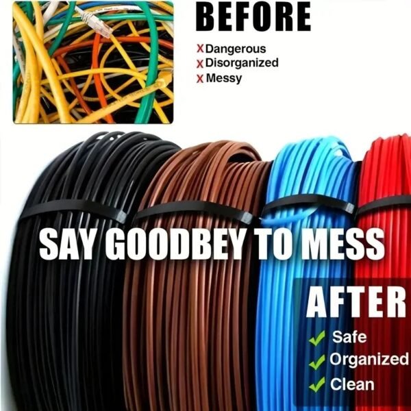 500pcs Black Heavy-duty Nylon Cable Ties - Versatile Sizes for All Your Needs: 4", 6", 8", 10", 12" - High Tensile Strength - Image 4