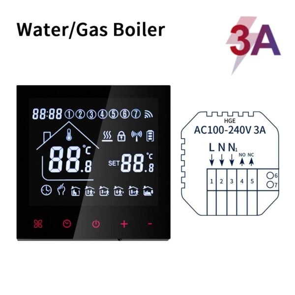 Tuya WiFi Smart Thermostat Temperature Controller For Floor Heating Gas Boiler Electric/Water Remote Control by Alexa Alice(Water Gas Boiler) - Image 2