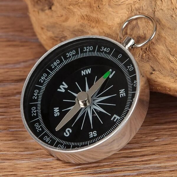 G44 Compass Keychain Pendant Aluminum Alloy Metal Material Portable Gift Mini Pocket Outdoor Adventure Travel Compass - Image 2