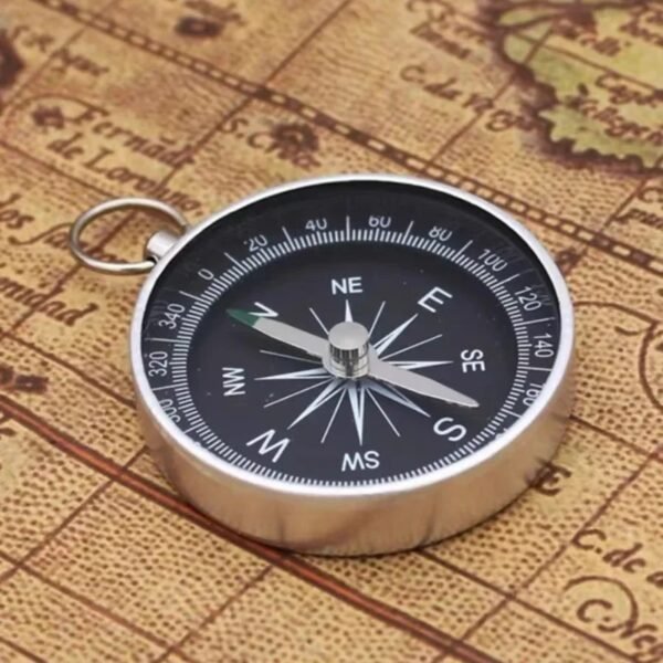 G44 Compass Keychain Pendant Aluminum Alloy Metal Material Portable Gift Mini Pocket Outdoor Adventure Travel Compass - Image 3