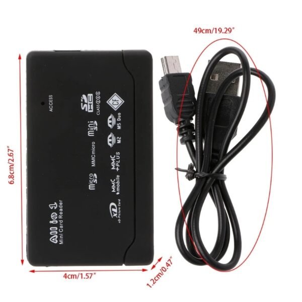 For 21Kinds Of Memory Card Reader For USB External Mini SDHC M2 MMC XD CF Read And For Write Flash Memory Card Dropshipping - Image 4