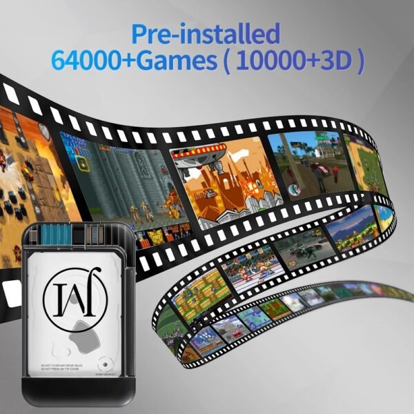 RETROBAT Portable 500G Gaming HDD Consoles 70+Emulators 64000+Retro Games for PS3/PS2/DC/N64/PSP/MAME/SS for Windows Laptop&PC - Image 5