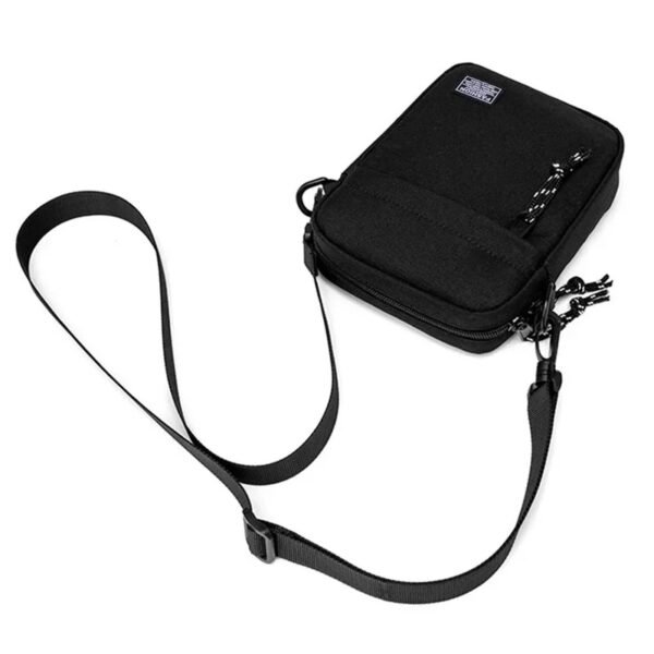 Shoulder Bag Oxford Cloth Casual Men's Satchel Small Square Bag Fashion Diagonal Crossover Hand Machine Women's Handbags Luggage(Black) - Image 5