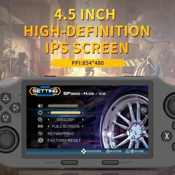 SF3000 Retro Handheld Video Game Console Linux System 4.5 Inch 854*480 IPS Screen 3000mAh Portable Pocket Video Player Games - Image 2