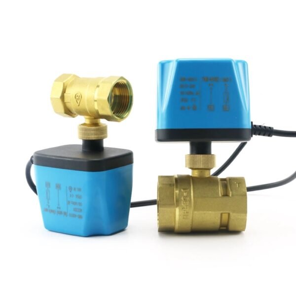 1/2" 3/4" 1" 2" Normally Closed Motorized Ball Valve 220V 12V 24V 2-Wire Brass Electric Solenoid Valve DN15 DN20 DN25 DN32 - Image 3