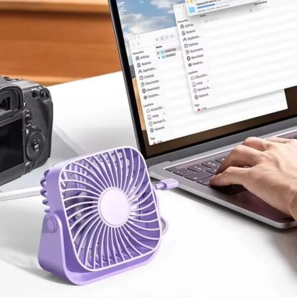 Desktop Mini Fan 3-speed Adjustable Silent Air USB Rechargeable for Office/Bedroom/Dormitory Excellent Gift‘s Classmates Friends - Image 3