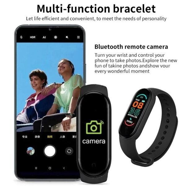 M7 Smart Watch Men Women Smartband Heart Rate Smartwatch Fitness Tracker Blood Pressure Sport Smart Bracelet for Xiaomi IPhone - Image 3