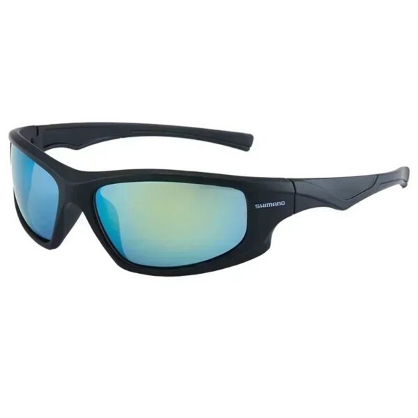 Shimano 2025 Polarized Sunglasses Driving Shades Male Sun Glasses Camping Hiking Fishing Classic Sun Glasses UV400 Eyewear(blue with box)
