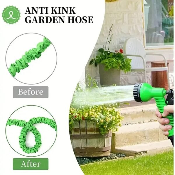 25FT-200FT Expandable Magic Hose Lightweight Design Durable Materials 7 Water Spraying Functions Gun Home Garden Watering Tools - Image 5
