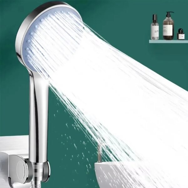 Bathroom Pressurized Hand Shower Package Accessories Shower Nozzle Large Water Output 5 Models Universal Adaptation Save Water - Image 5