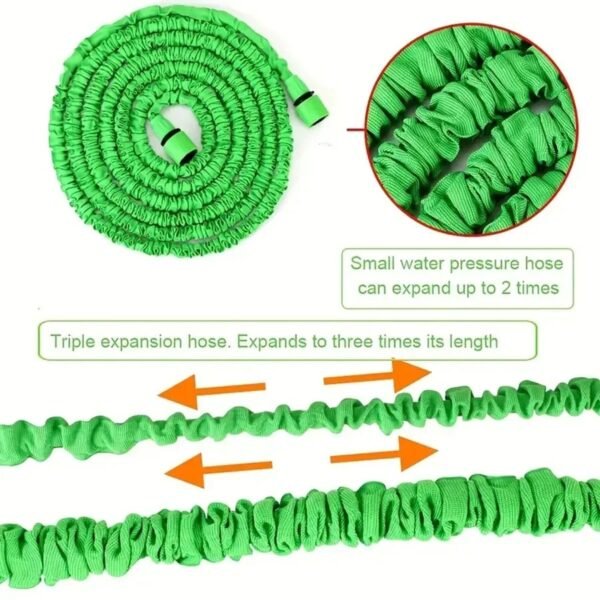 25FT-200FT Expandable Magic Hose Lightweight Design Durable Materials 7 Water Spraying Functions Gun Home Garden Watering Tools - Image 6
