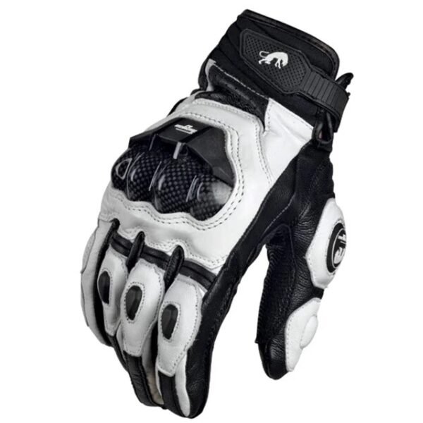Motorcycle Gloves Black Racing Genuine Leather Motorbike White Road Riding Team Glove Men Summer Winter - Image 3