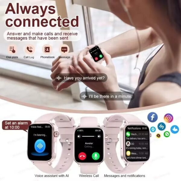 AI Diagnostic Detector Smart Watch Women Blood Lipid and Uric Acid Body Composition Test Women Menstrual Health Tracker 2025 New - Image 6