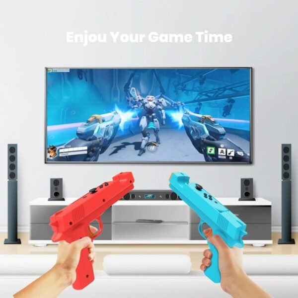 Shooting Game Gun Controller Compatible with Switch/Switch OLED Joy-Con Hand Grip Motion Controller for Shooter Hunting Games - Image 3