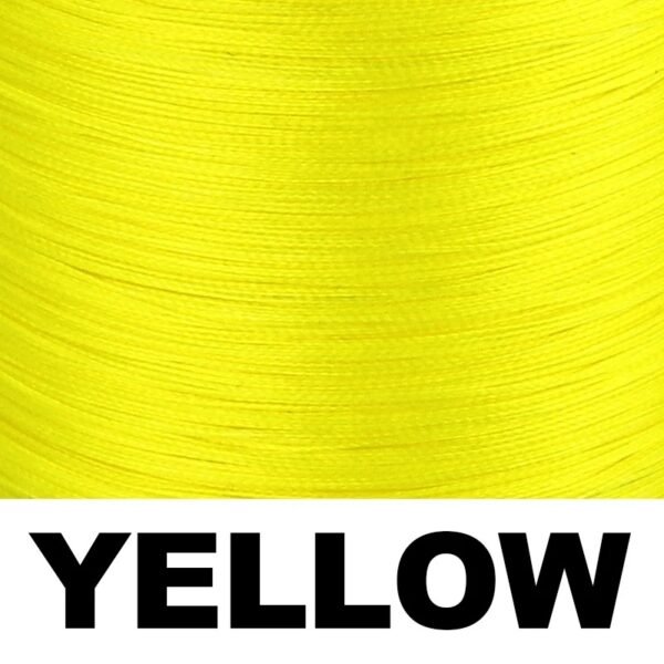 JOF 8 Strands PE Fishing Lines 300m 500m 1000M 20-100LB Braided Multifilament Fishing Wire Smooth & Strong For Carp Fishing ( YellowLine Number Line Number:X8 500M 50LB 0.32MM)