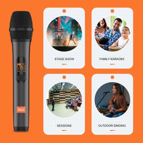 Wireless Microphone JBL 2 Channel UHF Wireless Cordless Handheld Microphone Karaoke Mic System For Church Party Speaker - Image 3
