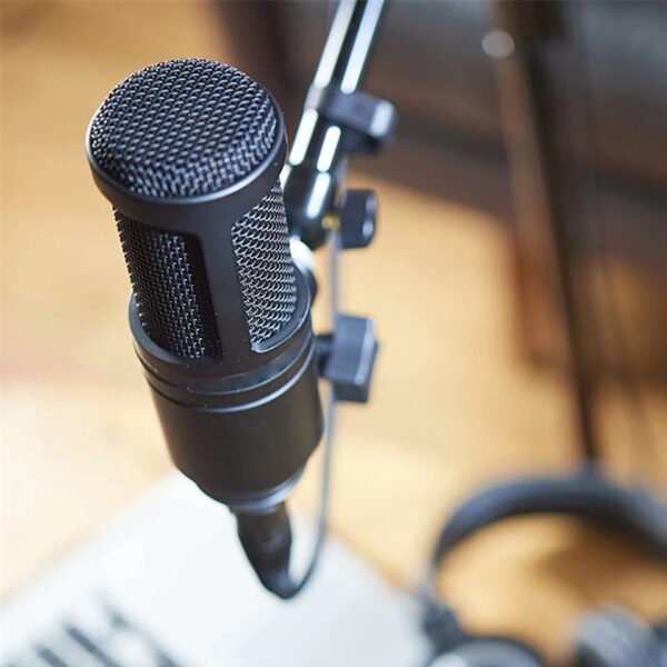 AT2020 Cardioid Condenser Professional Microphone for Project/Home Studio Applications Mic For Recording Gaming Live Singing - Image 3