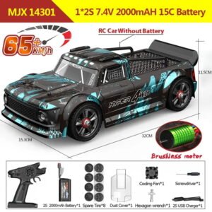 Hyper Go MJX 14301 1/14 4WD RC Car 65km/h Brushless 2.4G Remote Control Car Off-road High Speed RC Cars Truck Toy