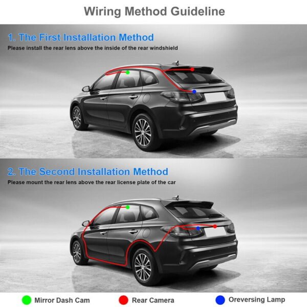 Dual Lens Automobile Data Recorder Loop Recording 4.3 Inch Car Video Recorder Parking Monitor Auto Video Camera Motion Detection - Image 7