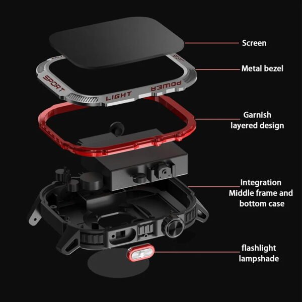 2024 New Military Outdoor Sport Smart Watch Men's 600 mAh Battery Waterproof GPS Track Call For Xiaomi Health Fitness Smartwatch - Image 8