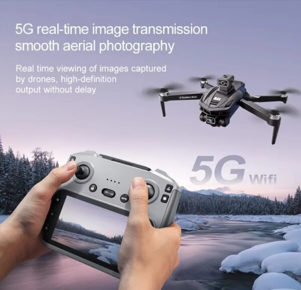 New V168 MAX LCD Screen RC FPV Drone 8K HD Camera 5G WIFI 360° Obstacle Avoidance GPS Drone Brushless RC Quadcopter Toys Dron - Image 6