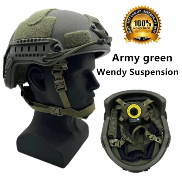 （FRP material）Ballistic ACH High Cut Tactical Helmet Kevla High Quality Ballistic Helmet NIJ IIIA FAST Wendy's Suspension Pad Ballistic Helmet