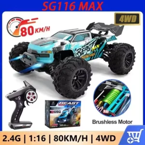SG116 MAX/PRO 1:16 High Speed Drift Racing 80KM/H Or 40KM/H Brushless Motor 4WD Professional RC Off Road Car Toys For Kids Gifts