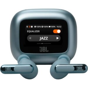 ( Dark blue )Live Beam 3 - Wireless Noise-Cancelling Closed-Stick Earbuds Wireless Charging 6 Mics For Perfect Calls Ip55 Waterproof Box
