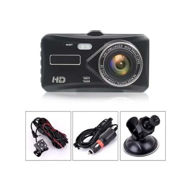 ( Color: Touch double lens ) 4 Inch Touch Screen High Definition Dual Lens 1080P Dash Cam With WIFI Reverse Image Mobile Phone App Integration - Image 4
