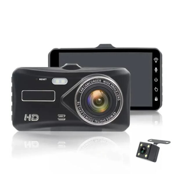 ( Color: Touch double lens ) 4 Inch Touch Screen High Definition Dual Lens 1080P Dash Cam With WIFI Reverse Image Mobile Phone App Integration - Image 5