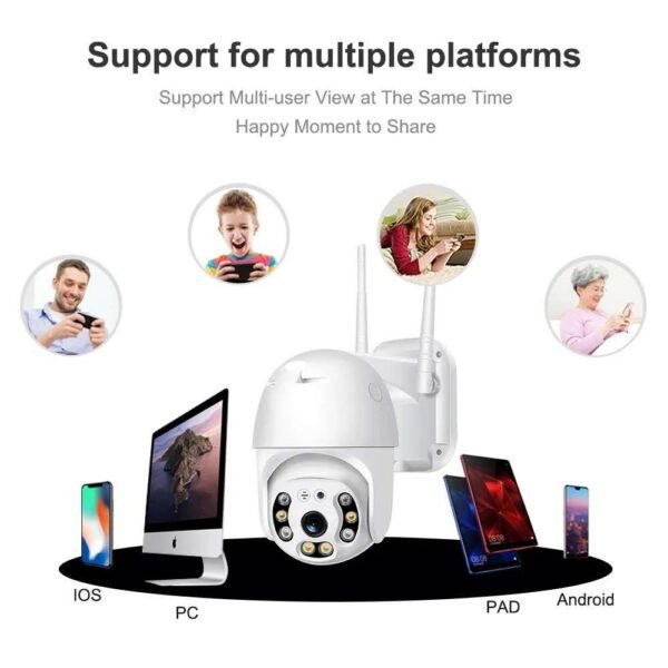 YOOSEE Full HD WIFI Camera Dome Camera 1080P Color Night Vision Auto Tracking Two Way Audio Outdoor Security Surveillance Camera - Image 6
