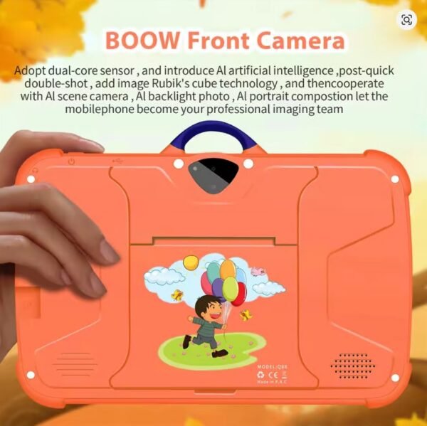 Color ( Orange ) 2025 New 7 Inch 5G WiFi Kids' tablets Quad Core 4GB RAM 64GB ROM Android Learning Education Tablet PC Children's favorite Gifts - Image 5