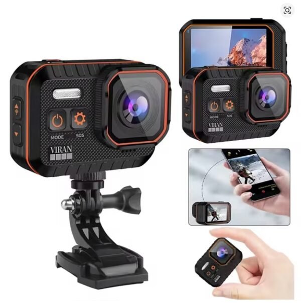 (Only cam)4K Mini Camera Waterproof Sport Camera 60FPS With Remote Control Screen drive recorder Sports Camera Helmet Action Cam