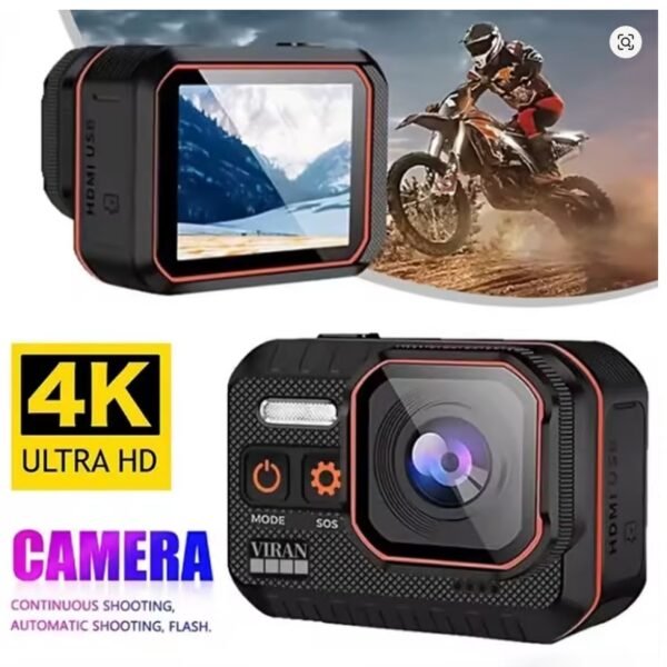 (Only cam)4K Mini Camera Waterproof Sport Camera 60FPS With Remote Control Screen drive recorder Sports Camera Helmet Action Cam - Image 3