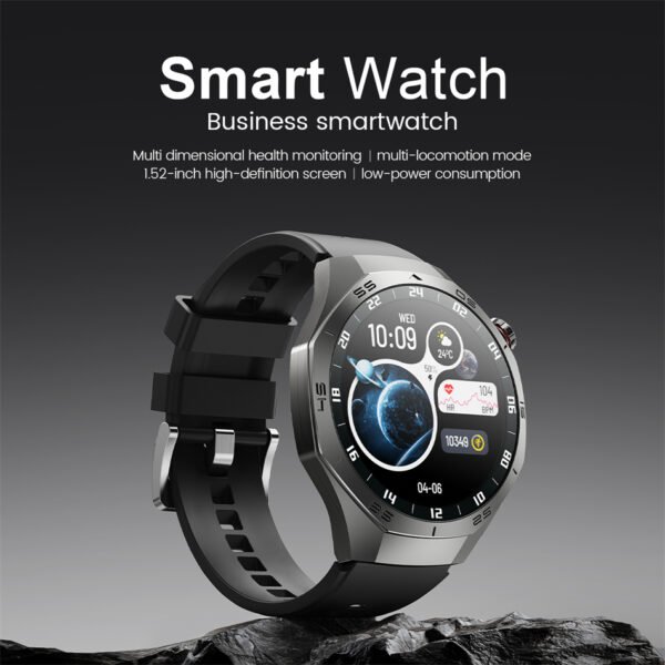 New For Huawei GT5 Pro Smart Watch Men HD AMOLED Screen GPS Motion Trajectory Heart Rate Bluetooth Call 1.52" SmartWatch IP68
