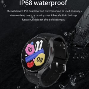( Black ) 2025 New Bluetooth Call Smart Watch 6 Classic Men AMOLED HD Screen AI Voice Assistant Bluetooth Call NFC GPS Smartwatch Women