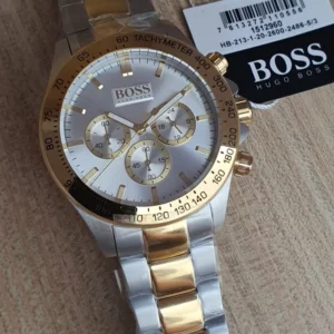 NEW HUGO BOSS IKON HB1512960 GOLD/SILVER CHRONOGRAPH QUARTZ MENS WATCH